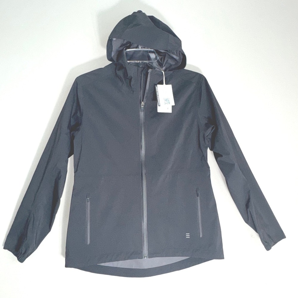 Free Fly Cloudshield Rain Jacket Women's XS Gray Windbreaker Hooded Full Zip NWT